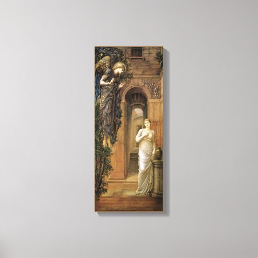 Burne-Jones Annunciation CC0435 Angel Canvas Afdruk (Voorkant)