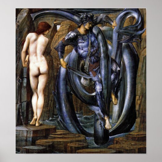 Burne-Jones - Doom Fulgevulde 1885 Poster (Voorkant)