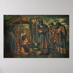 Burne-Jones - Ster van Bethlehem Poster