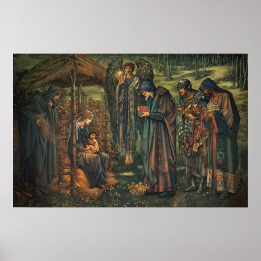 Burne-Jones - Ster van Bethlehem Poster (Voorkant)