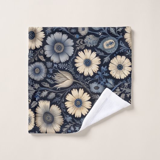Burne-Jones Style Florals | Elegante Waterverf kun Bad Handdoek (Wasdoekje)