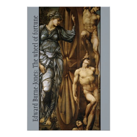 Burne-Jones Wheel van Fortune CC0427 Poster Perfect Poster (Voorkant)