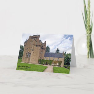 Burnett Clan Crathes Castle Return Addy Note Kaart