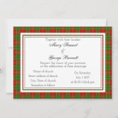 Burnett Scottish Wedding Invitation Kaart (Voorkant)