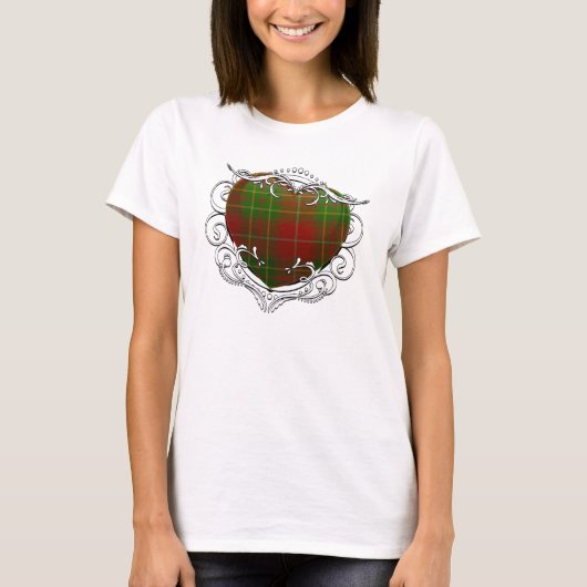 Burnett Tartan Heart T-shirt (Voorkant)