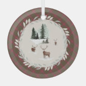 Burnett Weathered Original Scottish Tartan Glas Ornament (Voorkant)