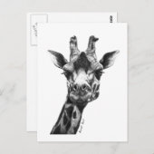 Burney de Giraffe Briefkaart (Voorkant / Achterkant)