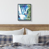 Burney Herfsten, CA Poster Canvas Afdruk (Insitu (Slaapkamer))