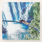 Burney Herfsten, CA Poster Glazen Onderzetter (Voorkant)