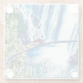 Burney Herfsten, CA Poster Glazen Onderzetter (Achterkant)