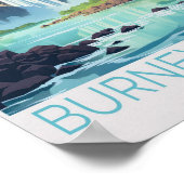 Burney Herfsten Californië Travel Poster (Hoek)