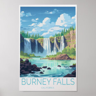 Burney Herfsten Californië Travel Poster