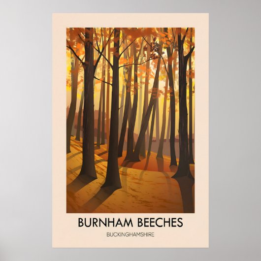 Burnham Beeches Travel Poster (Devant)