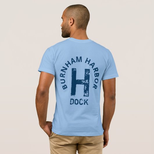 Burnham Harbour - T-shirt H Dock (Dos entier)