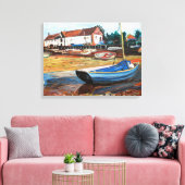 Burnham Overy Staithe Canvas Afdruk (Insitu (Woonkamer))