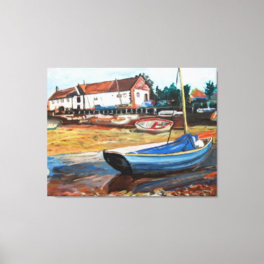 Burnham Overy Staithe Canvas Afdruk (Voorkant)