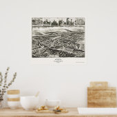 Burnham, PA Panoramic Map - 1906 Poster (Keuken)