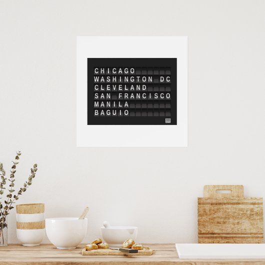 Burnham Planifié Bold Star Logo Poster (Cuisine)