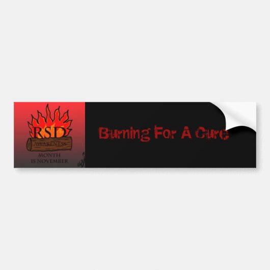 Burninf voor de kuur bumpersticker (Voorkant)