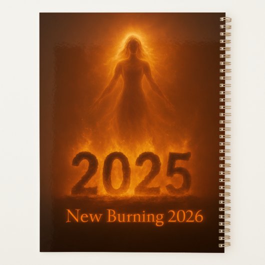 Burning 2025 New Year 2026 Fresh Start Artwork (Dos)