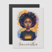 Burning Afro Woman (Voorkant / Achterkant)