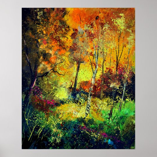 burning autumn poster
