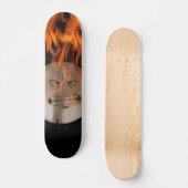Burning Face Skateboard (Recto)