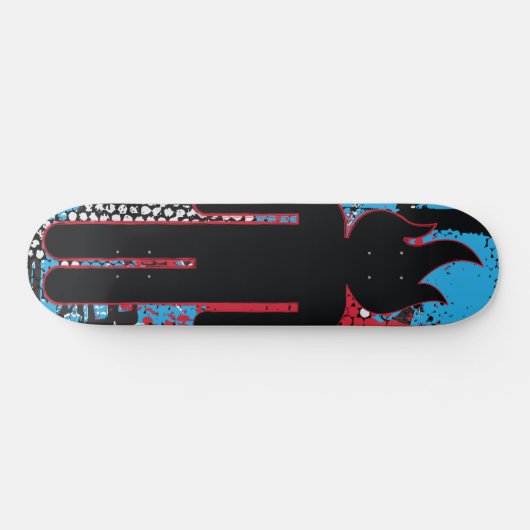 Burning Head Skateboard (Horizontaal)