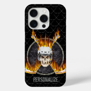 Burning Hockey Sticks iPhone hoesje