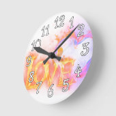 Burning Love Horloge murale (Angle)