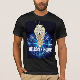 Burning Man Loup Géométrie Sacrée Néon T-Shirt Cos
