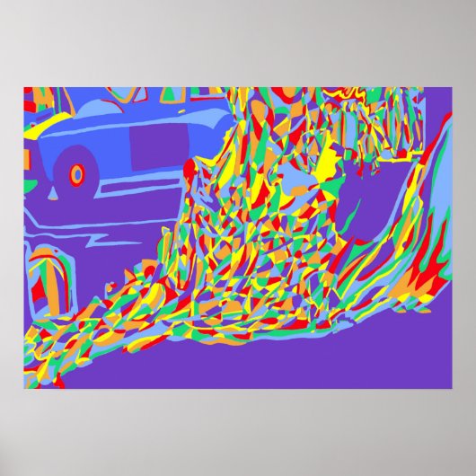 Burning Monk Poster (Voorkant)