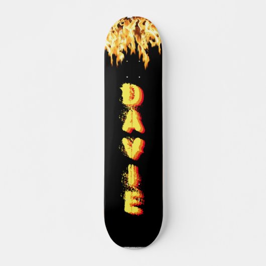 Burning Skateboard with Your Name (Voorkant)