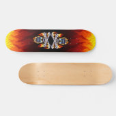Burning Skulls Skateboard (Horz)