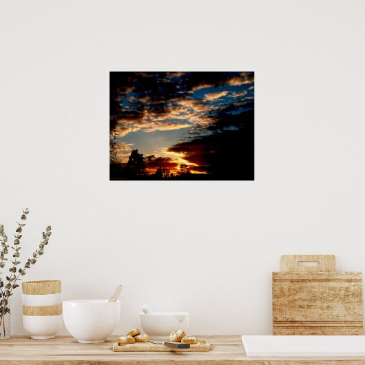 Burning Sky II Poster (Keuken)