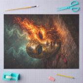 Burning Venetian Mask Decoupage Tissuepapier (Craft)