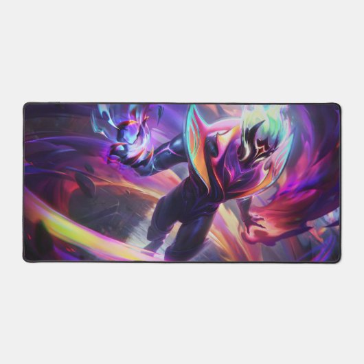 Burning Vengeance Gaming Desk Mat | Flame Mousepad (Voorkant)