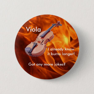 "Burning Viola"-Button Ronde Button 5,7 Cm
