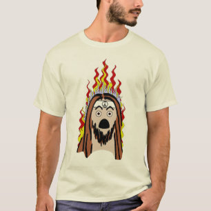 BurningHippy.com-Logo op voorzijde T-shirt