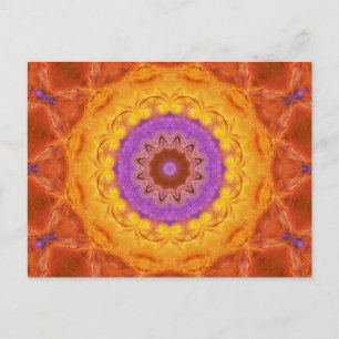 Burnished Sun Mandala Post Card Briefkaart