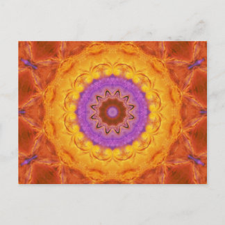 Burnished Sun Mandala Post Card Briefkaart