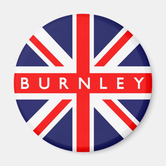 Burnley Britse vlag Magneet (Voorkant)