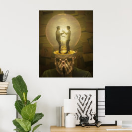 Burnout bestrijden poster