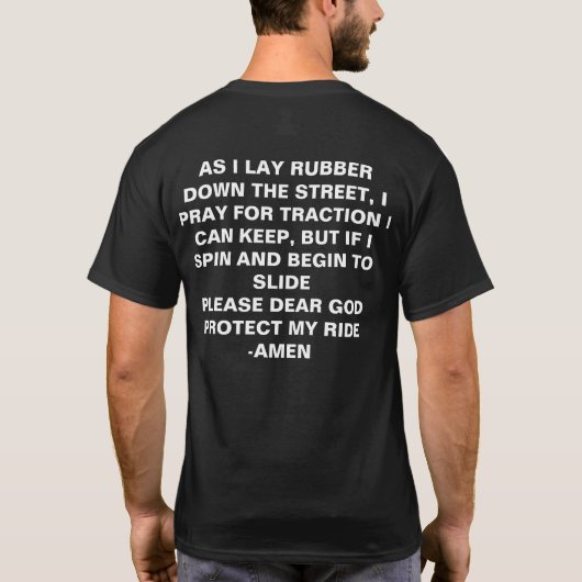 Burnout Prayer T-shirt (Achterkant)