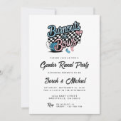 Burnouts ou Bows Genre Reveal Party Invitation (Devant)