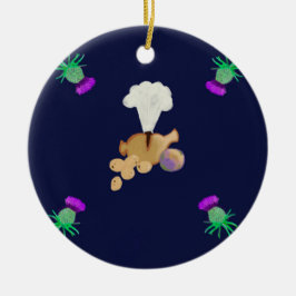 Burns avondmaal keramisch ornament