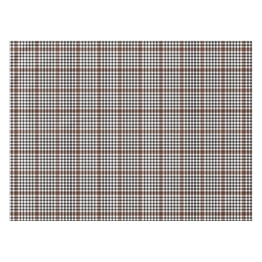 Burns Check Scottish Brown Black Pset Pattern  Tafelkleed (Voorkant (Horizontaal))