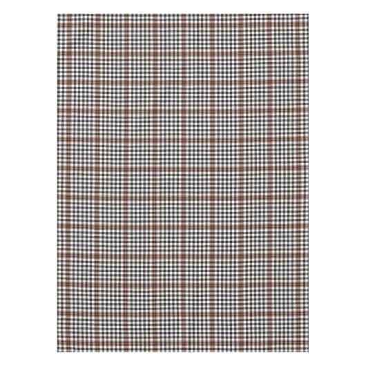 Burns Check Scottish Brown Black Pset Pattern  Tafelkleed (Voorkant)