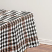 Burns Check Scottish Brown Black Pset Pattern  Tafelkleed (Voorbeeld)