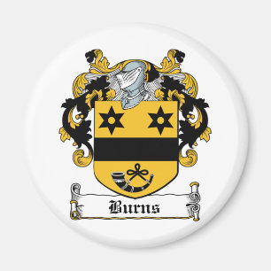 Burns Family Crest Magneet